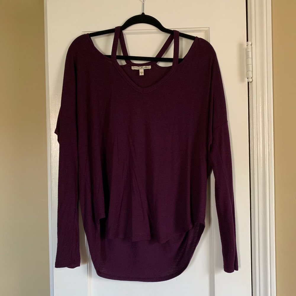 Express dark purple top